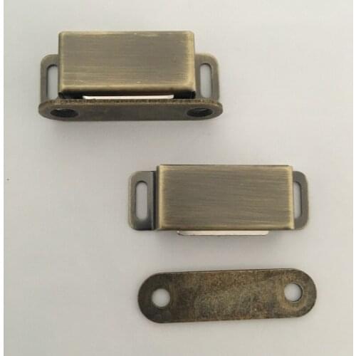 2pcs/Lot Good Quality Kitchen Cupboard Wardrobe Cabinet Stainless Steel Green Bronze Door Catches Closer