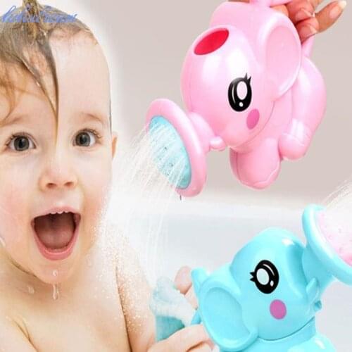 2pcs/lot Plastic Elephant Watering Pot Bath Toys Cute Baby Cartoon Baby Bath Shower Tool Water Toys for Kids Children