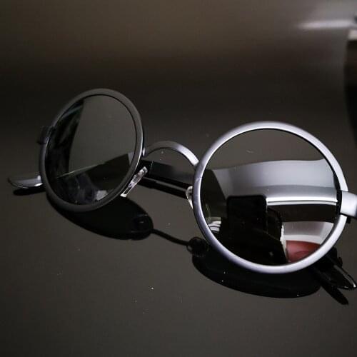 2019 Real Hot Sale Adult Polaroid Round Men Polarized Sunglasses Sun Glasses Retro Wide Temple Frame