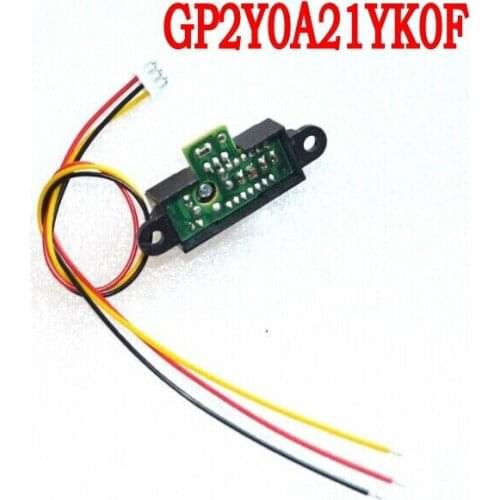 5PCS/LOT GP2Y0A21YK0F 100% NEW 2Y0A21 10-80cm Infrared distance sensor (INCLUDING WIRES ) FREE SHIPPING GP2Y0A21YK0F