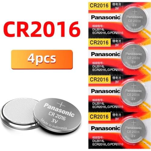 Brand New PANASONIC 4pcs/lot cr2016 BR2016 DL2016 LM2016 KCR2016 ECR2016 Button Cell Batteries 3V Coin Lithium watch game