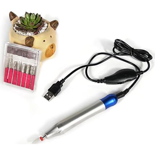 Aluminum Alloy High Grade Pen Shape Simple Mini Electric Nail Drill Machine Nail Art Manicure Pedicure Set For Nail Tools