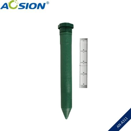 Aosion 2 x Free Shipping Outdoor electric sound sonic vibrating tube voles rodent mole repellent repeller pest controlAN-A311