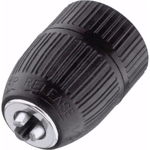 Black Mount Keyless Drill Chuck 2mm-13mm 1/2" x 20 UNF Thread High Strength Drill Bits For Rotary Impact Power Drills