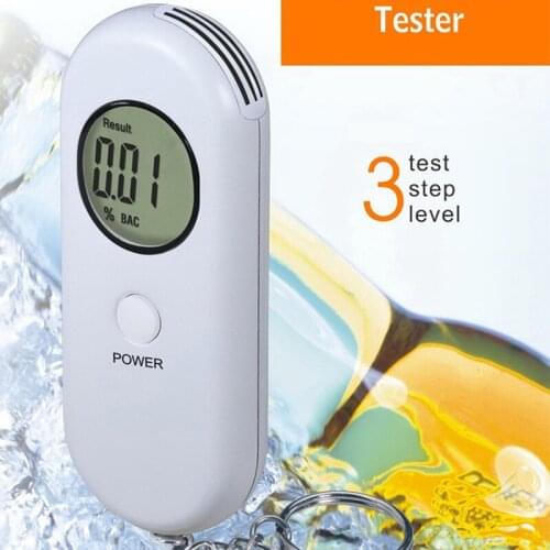 New Handheld Portable LCD Digital Breathalyzer Portable semiconductor alcohol tester three-color backlight alcohol tester