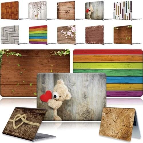 Wood Laptop Shell Anti-Scratch case cove For Apple MacBook 13.3 A1369 A1466 Pro 16 A2141/ Air A2179 A1932/11 12 13 15 16