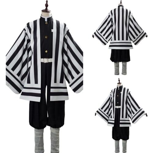 Demon Slayer Kimetsu no Yaiba Iguro Obanai Cosplay Costume Uniform Kimino Halloween Cosplay Costumes