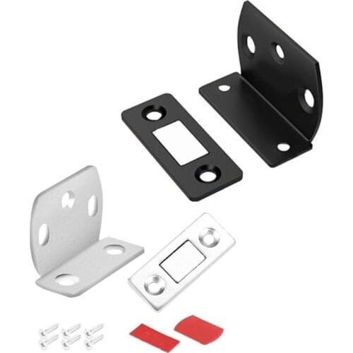 L-shaped Magnetic Latch Punch-Free Invisible Magnetic Cabinet Catch Easy Install
