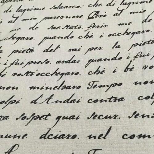 LINENCotton Fabric For Clothing Quilting FLOWERS Twill Fabrics Cloth DIY Sofa Curtain Tablecloth Cushion CRAFT SEWING Materiasl