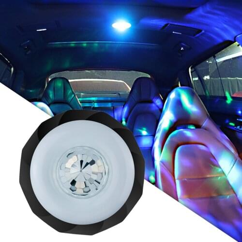 Magnetic RGB Car Interior Lights Ceiling Lamp Atmosphere Lighting Ambient Decor Night Lights