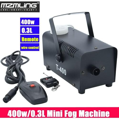 400w/0.3L Mini Fog Machine & Remote /Wire Control Smoke Machine Professional DJ /Bar /Party /Show /Stage Machine