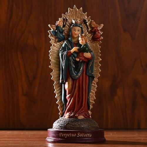 Our Lady of Guadalupe Figure on Base, 6" Scale Renaissance Collection, Resin and Stone, Religious Gift, Religious Decoration