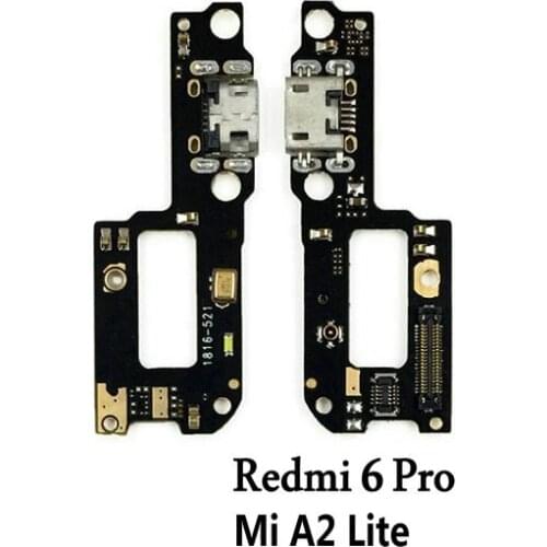New USB Board for Xiaomi Redmi 6pro / Mi A2 Lite Dock Connector Micro Usb Plug Port Charge Board & Microphone