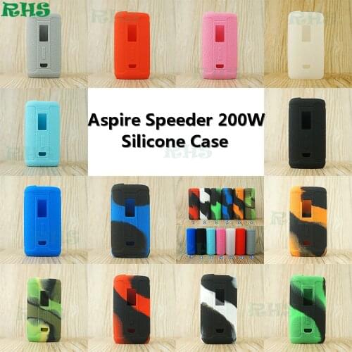 RHS New Arrive Silicone Case Cover for Aspire Speeder 200W Kit with 13 different cool colors from China factory free shipping