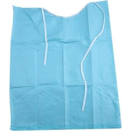 10Pcs Disposable Neckerchief Medical Shop Towels Sputa Pad Dental Materials Consumables Blue Color