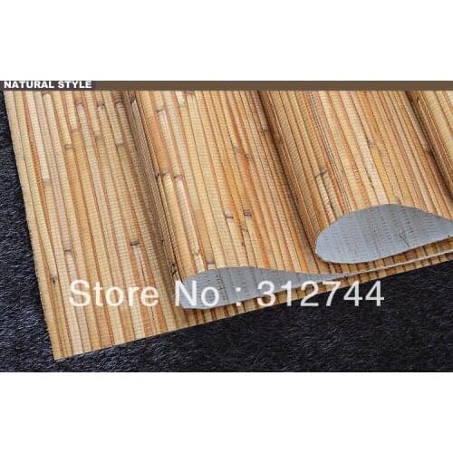Grasscloth Bamboo Nature Textile Tea Club Wallpaper For Home Decoration Wallcoverings