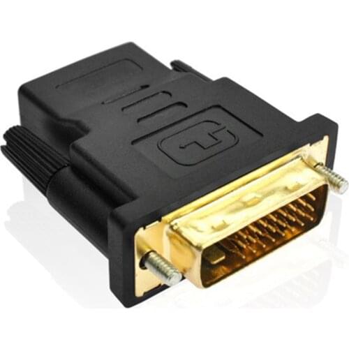 DVI Adapter 24+1 DVI Male to HDMI-Compatible Female Converter Support 1080P For HDTV Projector Gold Plated Adapter