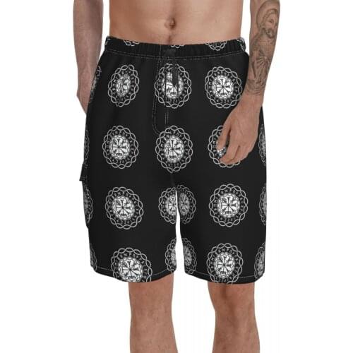 Beach Viking Compass Yggdrasil Viking Vikings Thor,Bonnet, Norse Breathable Quick Dry Geeky Male Shorts
