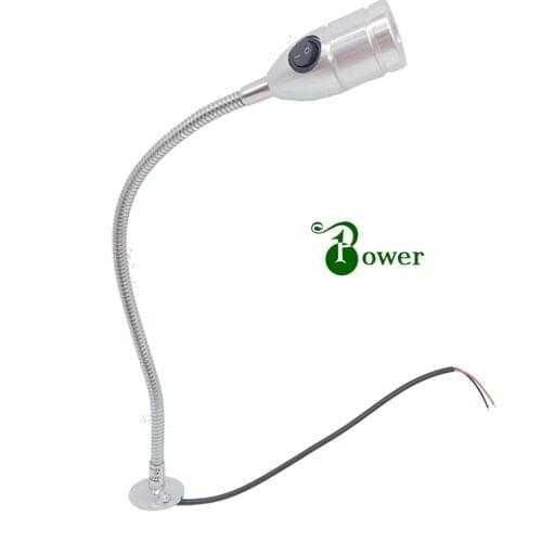 12V 24V 2W CARAVAN BEDSIDE LED READING LAMP