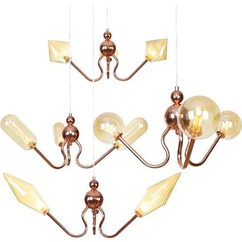 Nordic light luxury living room table, simple fashion modern restaurant cafe milk tea shop clothing store droplight