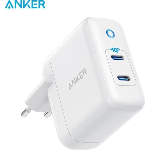 Anker 36W 2-Port PIQ 3.0 Type C Wall Charger, PowerPort III Duo, Foldable Plug, Power Delivery for iPhone 11/11 Pro and More