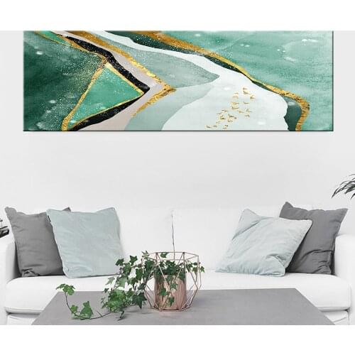 Modern Abstract River landscape Canvas Painting Nordic Posters and Prints Wall Art Pictures for Living room Home Decor