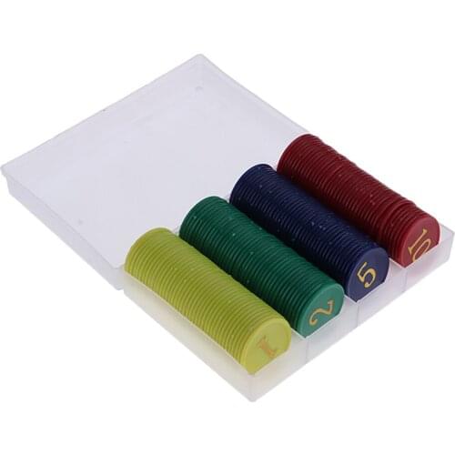 160pcs Board Game Poker Chips Casino Game Recreation Mahjong Money Chips Set