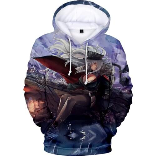 2021 Hot Game Azur Lane 3D Hoodies Sweatshirt Men Women Adult Kids Pullovers Long Sleeves Harajuku Style Hip Hop Regular Hoody
