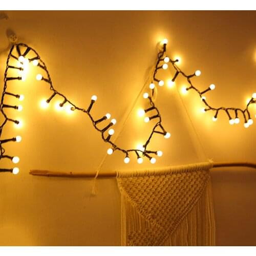 250/500 LED DC24V Globe Ball Fairy Garland String Light Starry Ball Fairy String Chrismtas Light For Holiday Wedding Party Decor