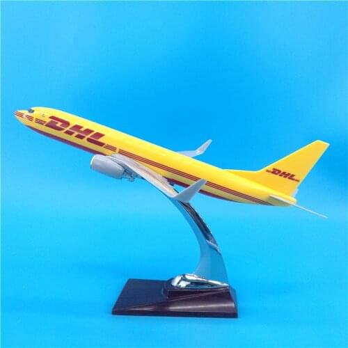 30CM 1:250 Scale Airplanes Boeing B737 Model DHL Express Delivery Airline Resin Diecast Aircraft Plane Collectible Display