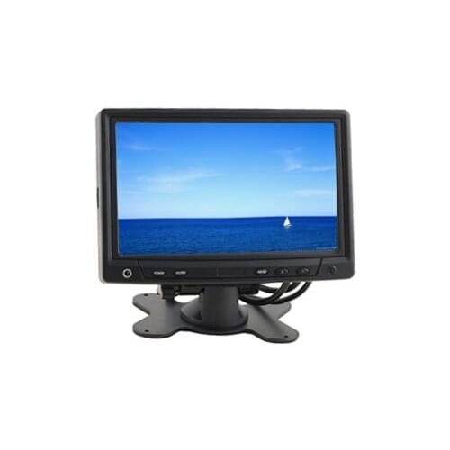 7 Inch Desktop and Headrest VGA Monitor With AV2 Reverse Camera for Car PC