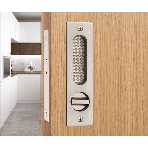 American brushed indoor bedroom wooden door sliding door lock bathroom balcony kitchen sliding door lock sliding door invisible