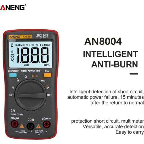 ANENG AN8004 LCD Digital Multimeter Profesional Capacitor Tester Meter Inductance Meter Tester Be True