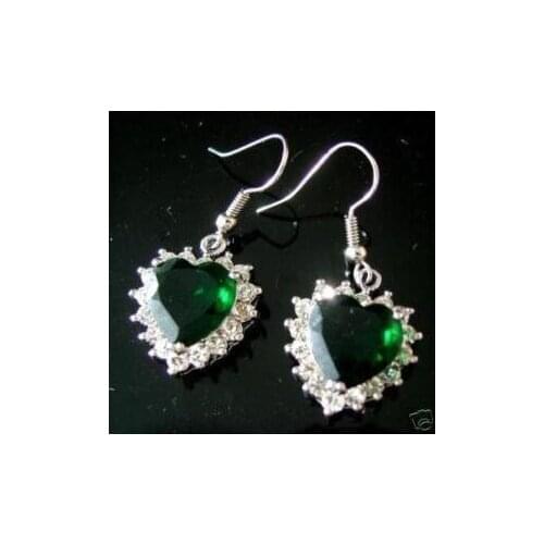 Nobility Pretty green sapphire gem earring Earrings