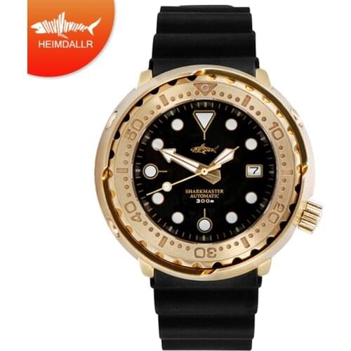HEIMDALLR Automatic Mechanical Watch Dive 200m NH35 Sapphire Crystal Men Watch Mechanical C3 Super Luminous Ceramic Bezel Watch