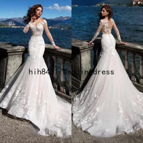 DREESORT Long Sleeve Wedding Dresses