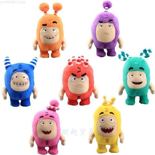 18cm Kawaii Oddbods Plush Toy Cartoon Fuse Jeff Newt Odd ZEE Bods Stuffed Animals Doll Stuffed Soft Toys Children Christmas Gift