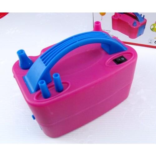 Air Inflator Balloon Pump Machine Electric Balloon Pump Blower Air For Balloons Electric Portable Baloon Machine Double Hole