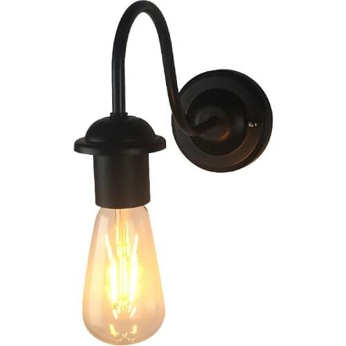 Wall Light Fixture Black Interior Wall Sconces Lighting Gooseneck Lights Vintage Farmhouse Wall Lamp (Bulb Not Included)