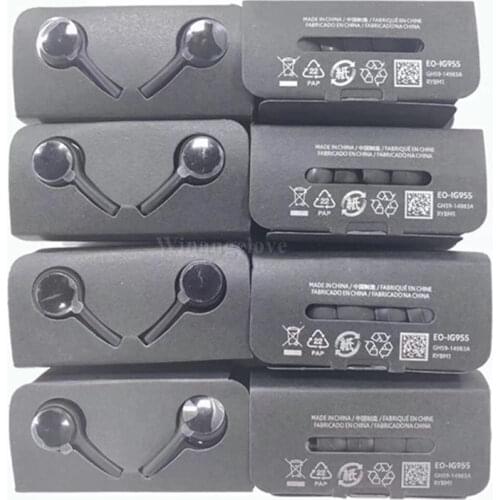 100pcs/lot 3.5mm Jack In ear Earphones With Mic and Volume handfree headsets For SAMSUNG GALAXY S8 PLUS S7 S6 Note 8