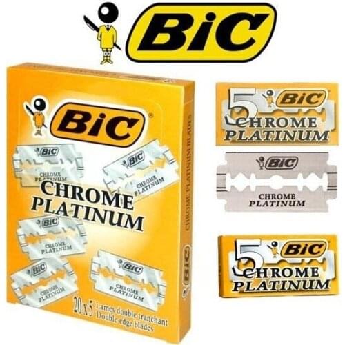 New 2021 Razor blade Chrome platinum double edged 100 blades original berber Turkey Fast Shipping