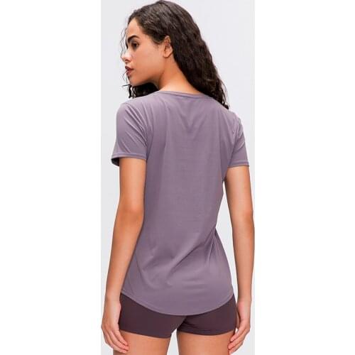 New 2021 Womens Sports Yoga Short Sleeve Sexy Shirts Fitness Gym Running Tank With good quality Tops tee Free shipping