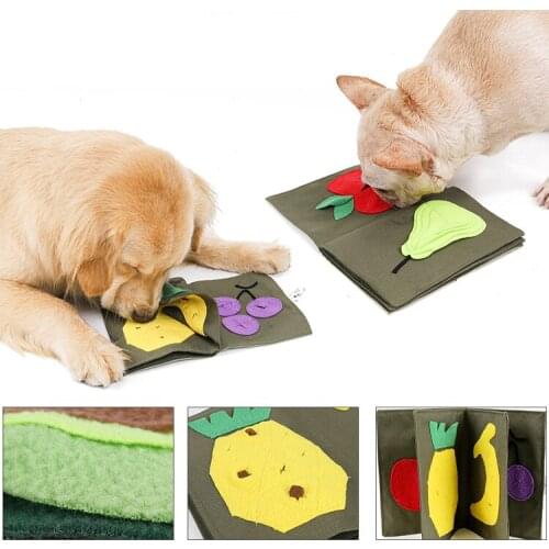 Book Design Leaking Food Dog Sniffing Mat Pet Training Consumes Energy, smelling And Decompressing Slow Food Blanket Toy