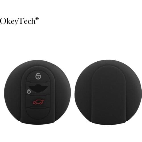 OkeyTech High Quality 3 Buttons Car Key Silicone Case Cover For BMW Mini Cooper E46 E90 E60 E39 Auto Remote Fob Protector