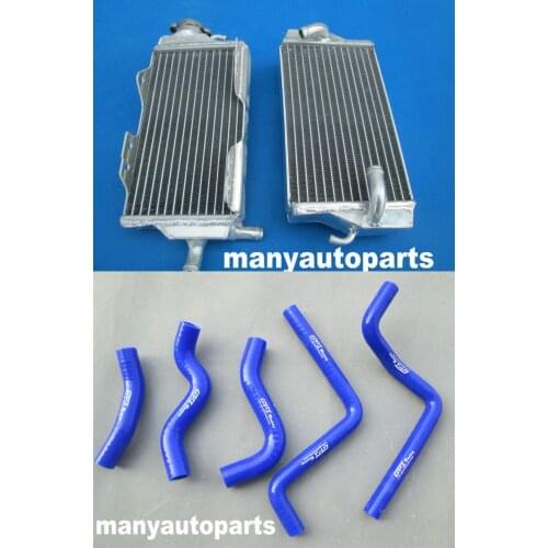 Aluminum/alloy radiator+ BLUE silicone hose FOR Honda CR125/CR 125 R 2-stroke 2000 2001 00 01