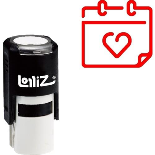 LolliZ Calendar Self-Inking Rubber Stamp - Modern Symbol Series