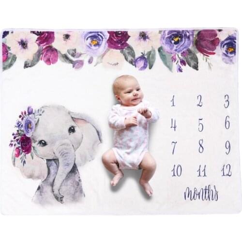 Nordic Baby Blanket Fleece Infant Baby Milestone Photo Props Background Play Mats Backdrop Cloth Calendar Photo Accessories