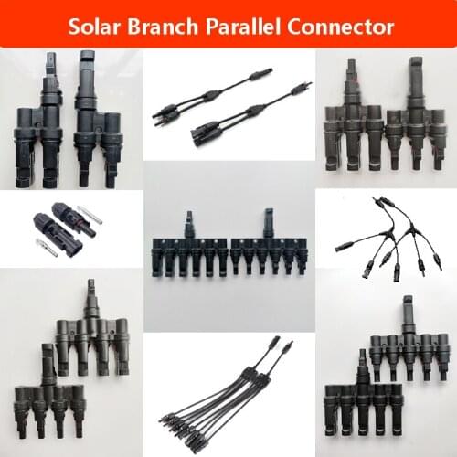 10/20/100Pairs 30A Solar T Y Branch Connector Solar Cable Connectors (Male and Female) for Solar Panels Plug and Solar Systems