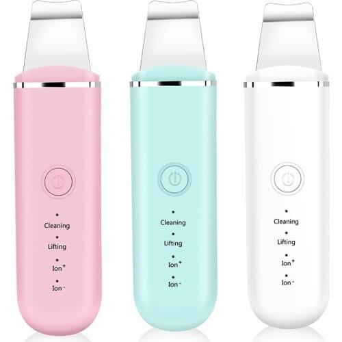 Ultrasonic Skin Scrubber Deep Face Cleaning Shovel Professional Blackheads Remover Peeling Face Cleanser Facial Pore Cleaner