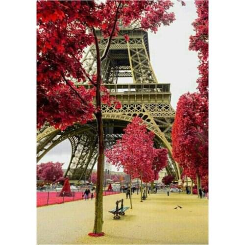 Tower pattern 5D DIY full diamond cross stitch diamond mosaic home decoration